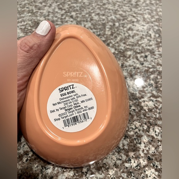 Spritz 6" Melamine Easter Spring EGG Party Dip Bowls Set of 3 NEW. - Picture 3 of 3